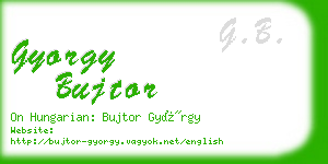 gyorgy bujtor business card